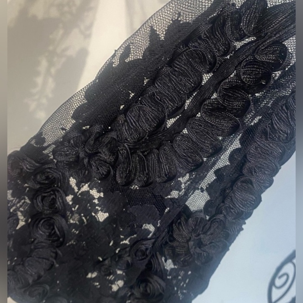 3.1 Philip Lim 2 Piece Green and Black Lace Dress with Bell Sleeves Size 4 - Picture 13 of 13